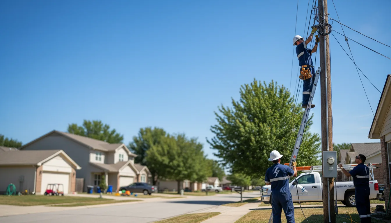 Residential electrician providing installation services in Royse City, TX